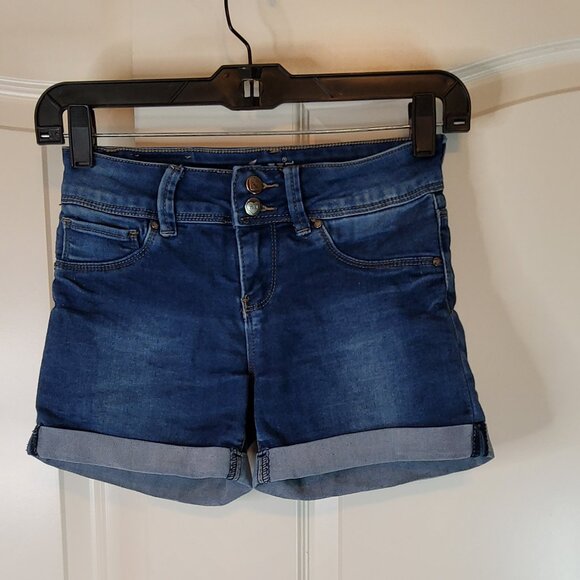 YMI GIRL Dark Jean Girls Shorts - Picture 1 of 3